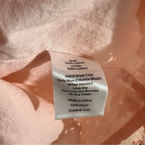 Talbots Eyelet Square Neck Top in Caspian Pink Size XL - Picture 8 of 8